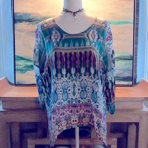 Johnny Was silk blouse